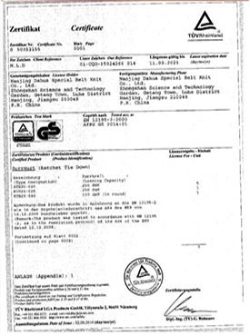 Certification