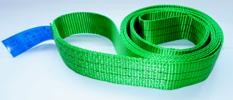 Timber Industry Soft Lifting Slings , Reuseable Cargo Lifting Belt 2 Mtr X 1 Ton SWL 3