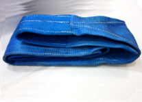 Purple 1 Inch Synthetic Web Slings , 1 Ton Crane Rigging Slings With Flat Folded Eye 6