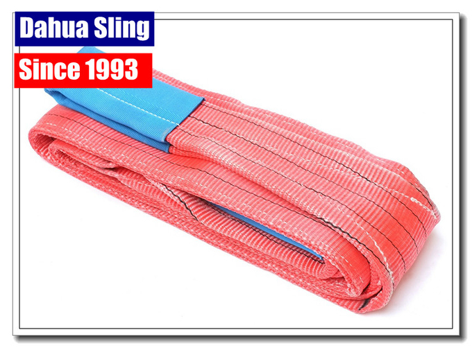Customized Length Crane Lifting Slings , Industrial Lifting Straps 5000kg Capacity 0