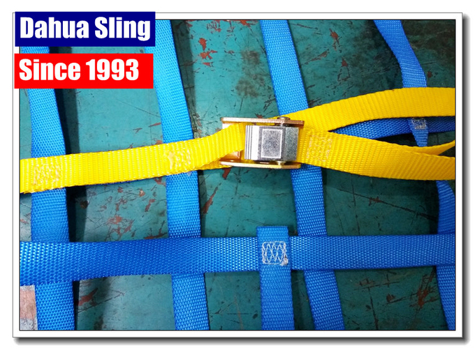 Blue Motorbike / Motorcycle Cargo Net , Large Boat Cargo Net Anti Corrosion 0