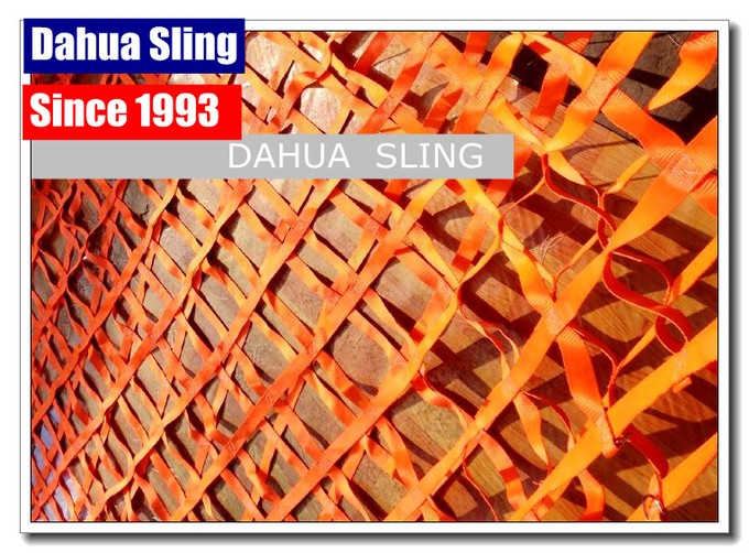 Knotless White Protection Web Cargo Net 10' X 10'  With Eight Ratchet Straps 0
