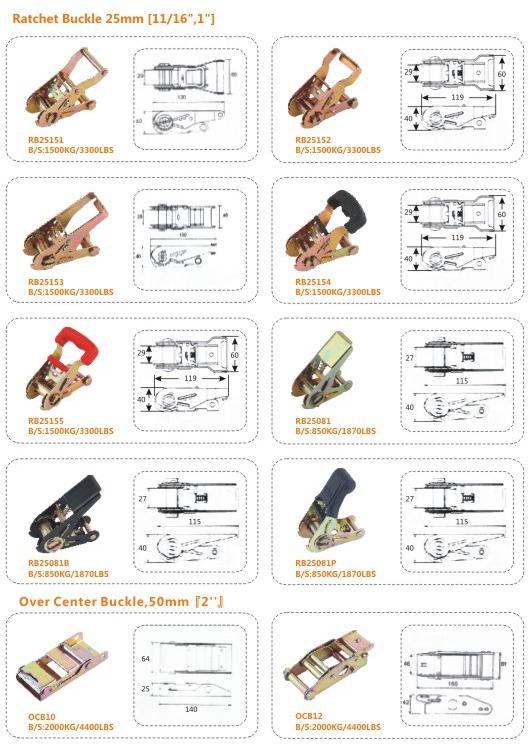 Tow Strap Accessories Steel Ratchet Strap Hooks , Vehicle Tie Down Hooks 1