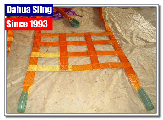 Helicopter Lifting Webbing Cargo Net , Flat Webbing Truck Bed Cargo Net 0