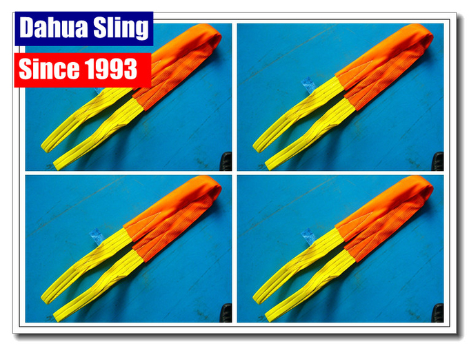 Durable Cargo Lifting Slings Webbing Lifting Straps Multi Colored Long Span Life 8