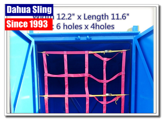 Flat Polyester Web Cargo Nets For Vans Customized Size Eco Friendly 0