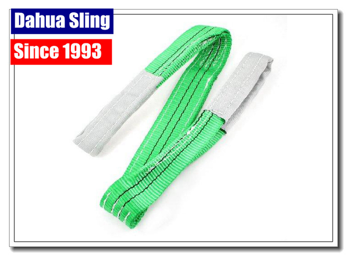 100 % Polyester Flat Woven Webbing Slings , High Strength Lifting Belt Sling 8
