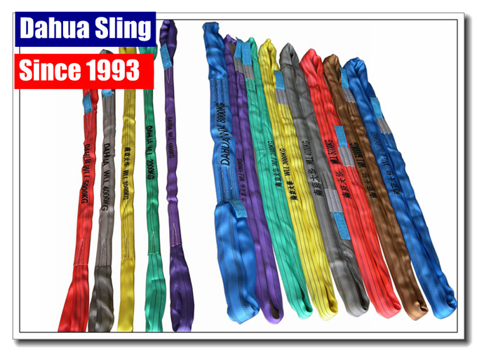 12000KG WLL Seamless Endless Round Slings For Large Objects UV Resistant 4