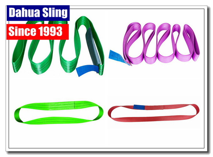 Disposable Polyester Endless Round Slings For Transporting Industry Low Elongation 0