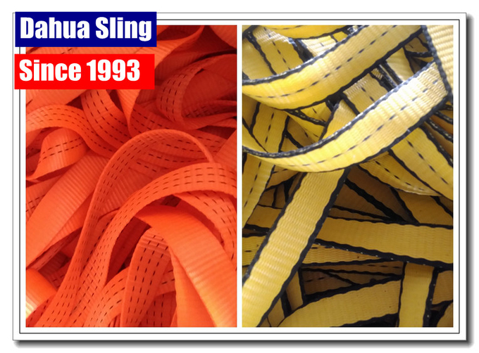Durable Orange Marine Winch Strap , 12000 Lb Winch Hook Strap Acid Resistance 0