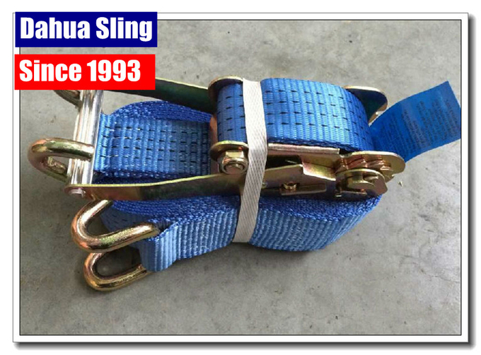 50mm 5T Heavy Duty Ratchet Straps For Truck , EN 12195-2 CE Certified 4