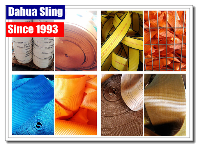 8 Ton High Strength Webbing Roll , Uv Resistant 50mm Webbing Straps 0