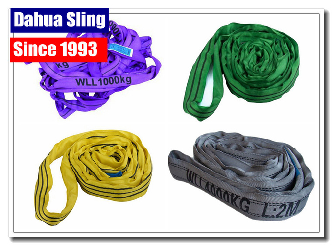Personalized 5 Ton Lifting Straps , Durable Glass Lifting Straps For Cargo 3