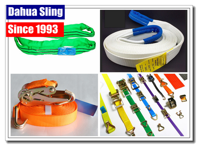 2 X 5000KG Vehicles Ratchet Tie Down Straps With Claw Hook End Fittings 0