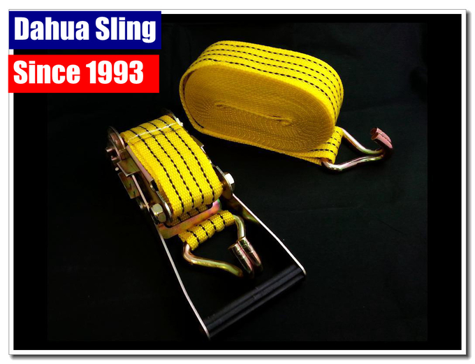 lightweight 50mm Ratchet Tie Down Straps for trailers CE Certified 0